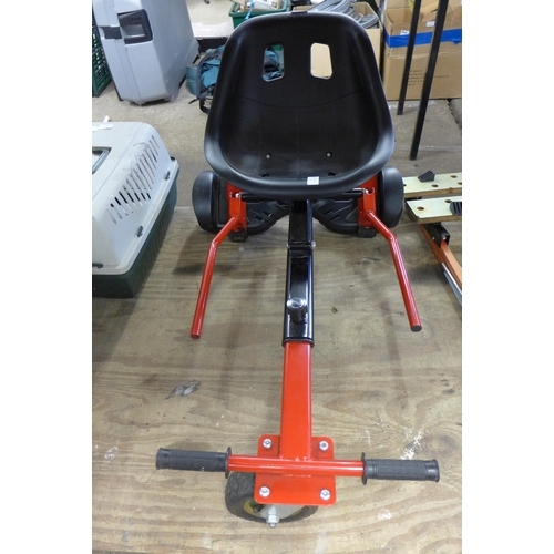 2399 - A hover/balance board - W - with additional go-cart frame, seat, etc.