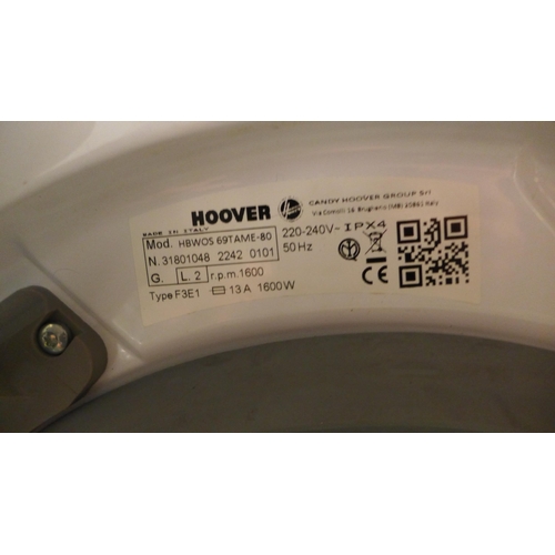 3031 - Hoover Integrated Washing Machine (Missing Drawer & Dial) Model: HBWOS69TME , Original RRP £415.83 i... 