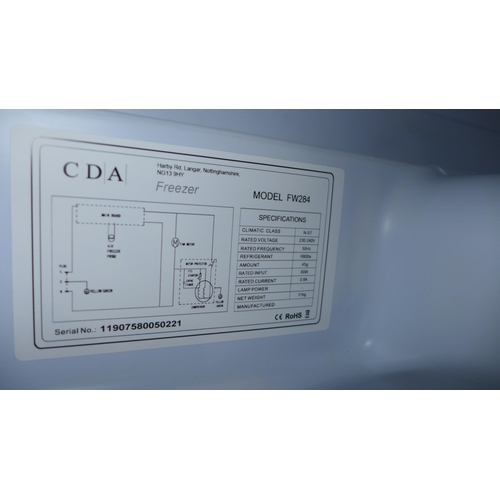 3033 - CDA Under Counter Freezer  H818xW596xD550  -  Model: FW284, Original RRP £313.33  inc. vat  (401 - 1... 