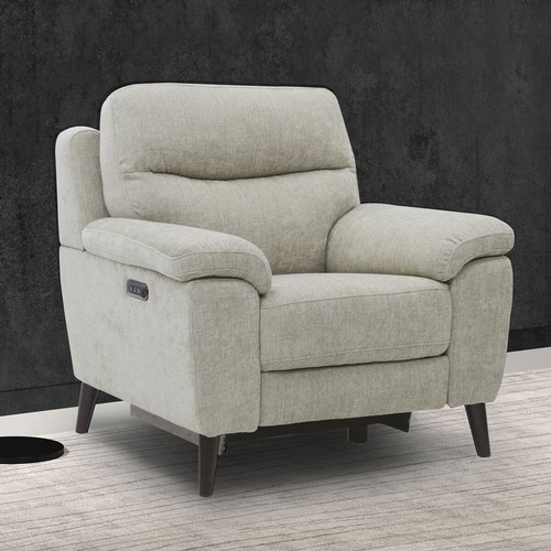 1476 - Grace Mink Fabric Armchair with Power Recliner, original RRP £499.99 + VAT (4176-12) *This lot is su... 