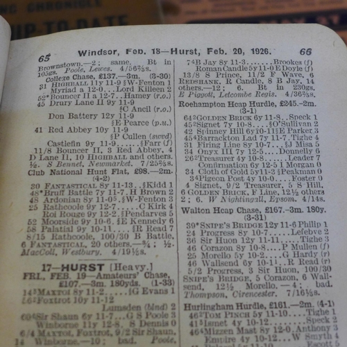 658 - The Sporting Chronicle Racing Up-To-Date books, 1926-1939