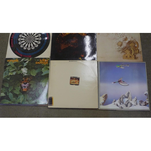 676 - Twelve rock/prog rock LP records