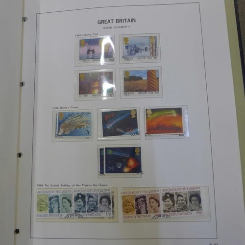 725 - Stamps; GB very fine used stamp collection in three Royal Mail stamp albums for the period 1971-2005