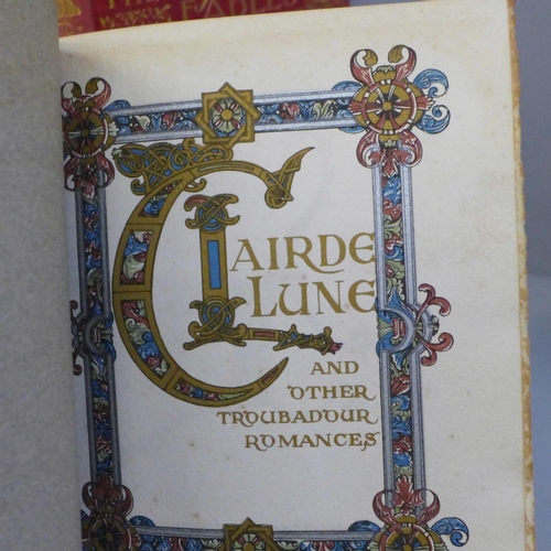 739 - Six books; Clair de Lune and other Troubadour Romances by Michael West, pictured by Evelyn Paul, mus... 