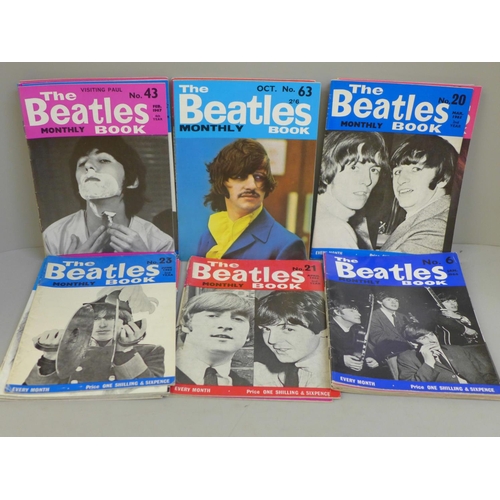 740 - 33 The Beatles Monthly magazines, reprints