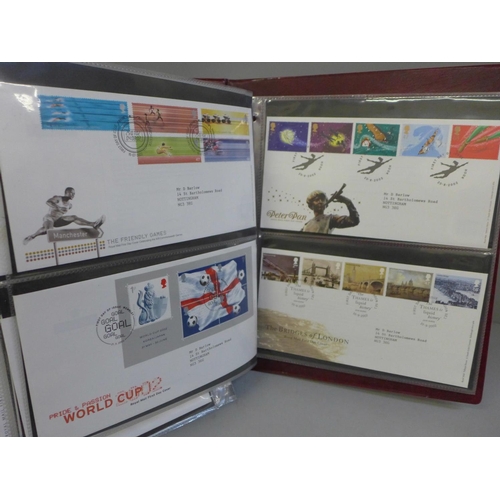 741 - An album of stamp first day covers, 1980s and 1990s, including Benham, 111 in total