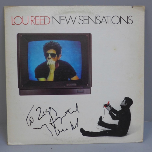 747 - A Lou Reed signed LP record