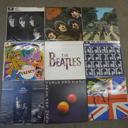 749 - Ten Beatles and Beatles solo LP records