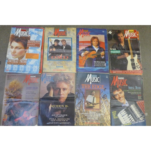 751 - Making Music magazines, 1980's (26), including Depeche Mode, Roxy Music, Queen covers, etc.