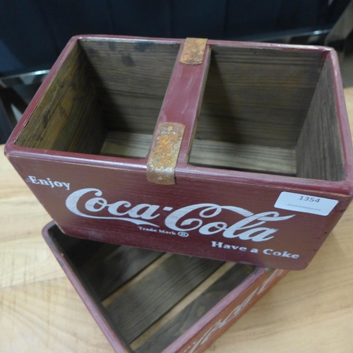 1354 - A pair of Cola wooden storage boxes (FL2505)