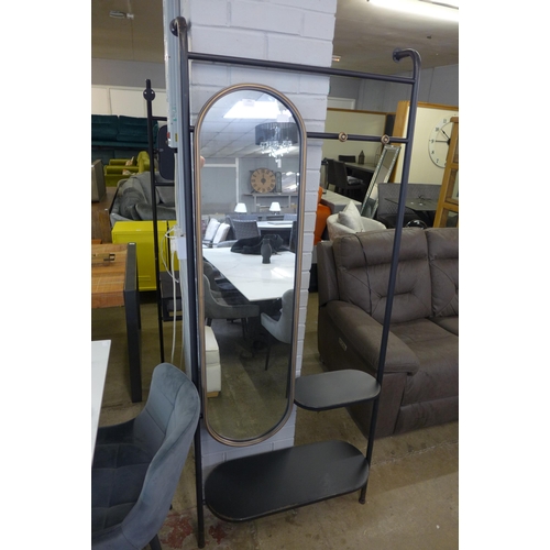 1461 - A tubular hall stand with mirror