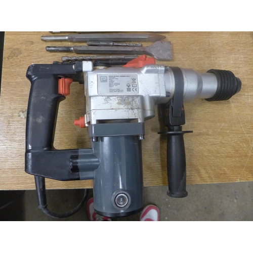 2052 - A Pro Performance rotary hammer drill with drill bits