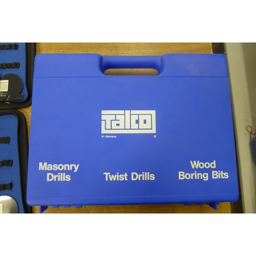 2105 - 2 B & Q medium canvas zip cases for storage of drill bits, screwdriver bits and other accessories an... 