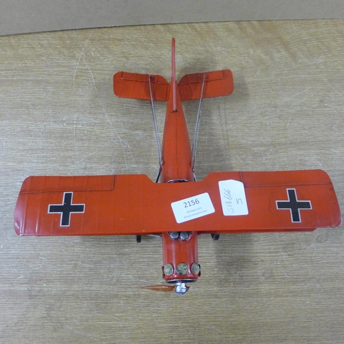 2156 - A tin plate aeroplane