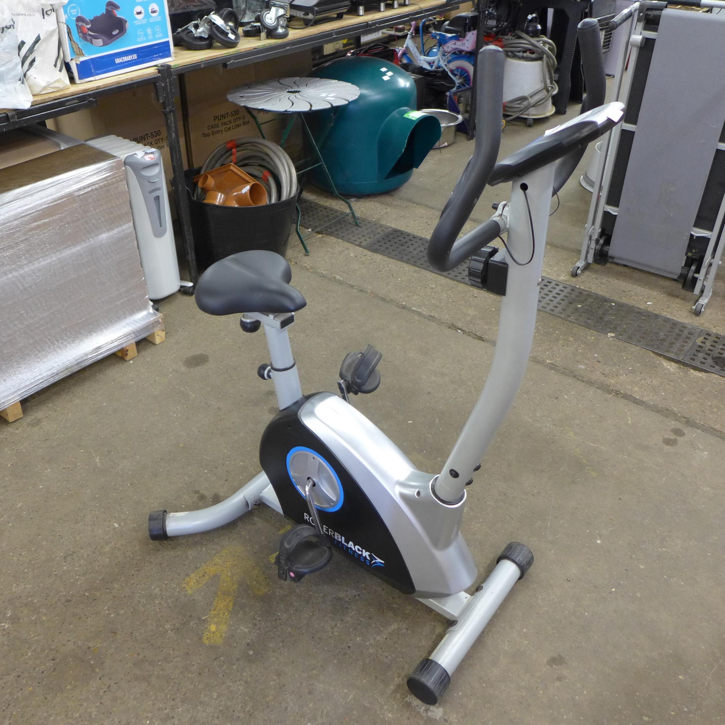 Roger black silver exercise bike sale