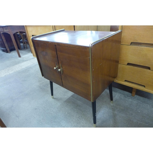 102 - A walnut record cabinet