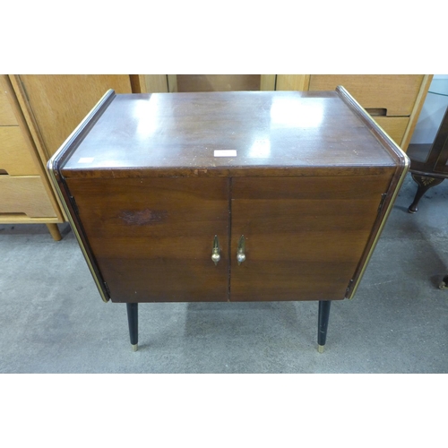 102 - A walnut record cabinet