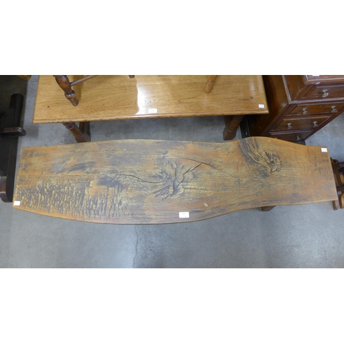 137 - An oak bench