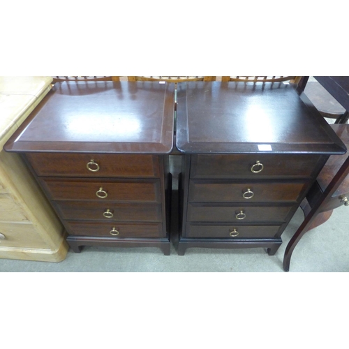 164 - A pair of Stag Minstrel mahogany bedside chests