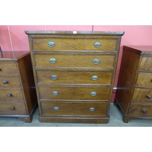 17 - A Victorian mahogany chest of drawers