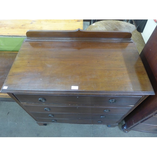 206 - An Edward VII mahogany chest of drawers