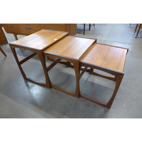 62 - A G-Plan Quadrille teak nest of tables