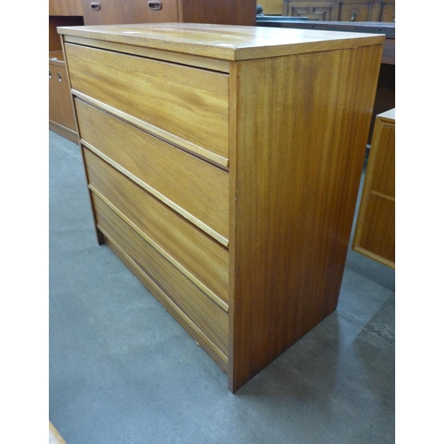 89 - A teak chest of drawers