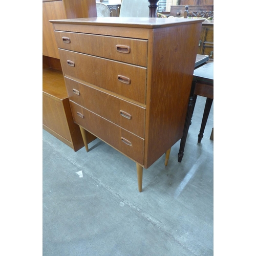 90 - A Danish teak chest of drawers