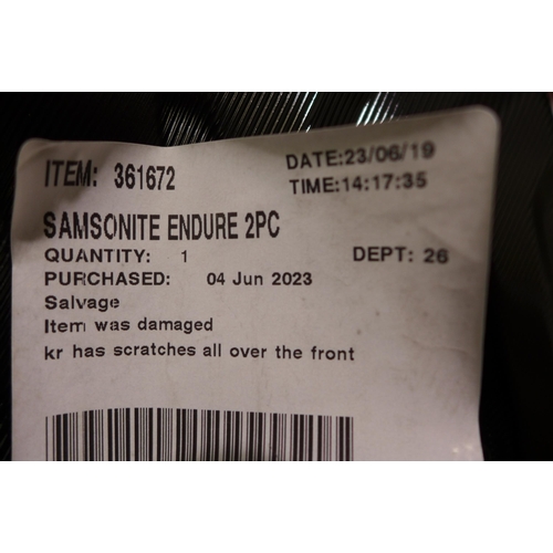 3001 - Samsonite Endure Black 2-Piece Hardside Suitcases, original RRP £134.99 + VAT (300-48) *This lot is ... 