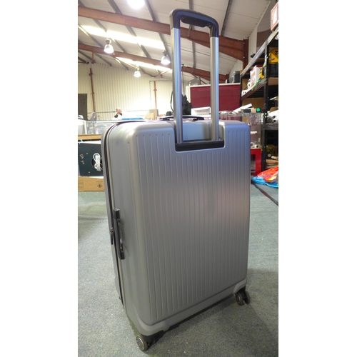 3028 - Samsonite Amplitude Large Silver Hardside  Suitcase (300-25) *This lot is subject to VAT