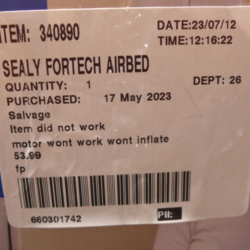 3049 - Sealy Fortech Airbed with Built-In Pump      ( 301 - 98 )   * This lot is subject to vat