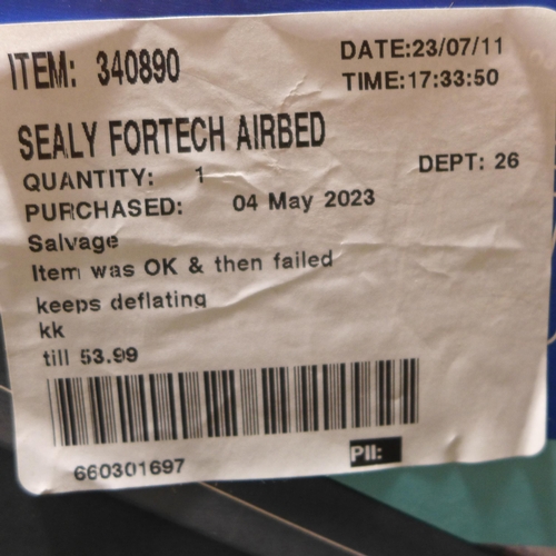 3050 - Sealy Fortech Airbed with Built-In Pump      ( 301 - 99 )   * This lot is subject to vat