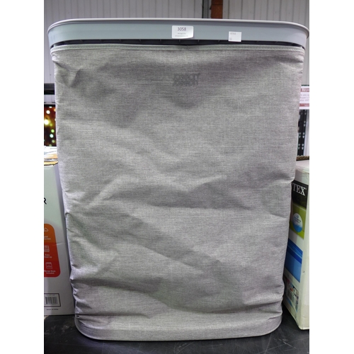 3058 - Joseph Joseph 90L Grey Fabric Laundry Basket        ( 301 - 94 )   * This lot is subject to vat