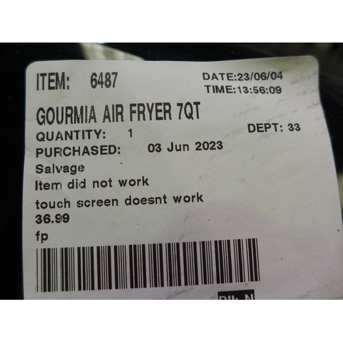 3059 - Gourmia Air Fryer 7Qt       ( 301 - 17 )   * This lot is subject to vat