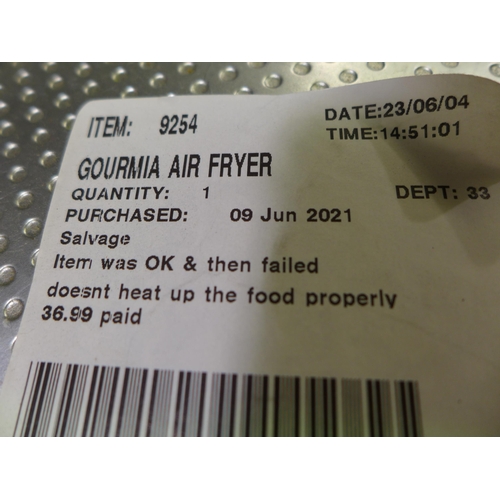 3061 - Gourmia Air Fryer ( 301 - 19 )   * This lot is subject to vat