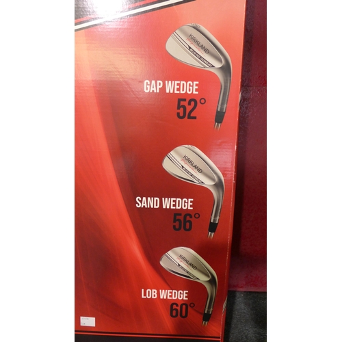 3087a - Kirkland Signature 3-Piece Golf Club - Wedge Set. Original RRP £119.99 + vat  (296-215)   * This lot... 