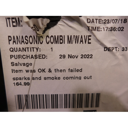 3110 - Panasonic Combi Microwave   (Model No: NN-CT56JB) Original RRP £164.99 + vat  ( 301 - 182 )   * This... 