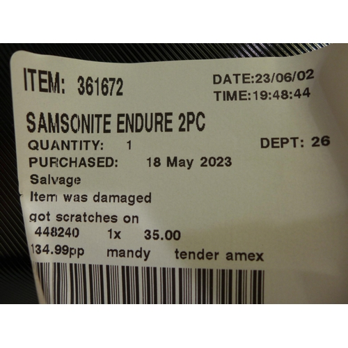 3118 - Samsonite Endure Black 2-Piece Hardside Suitcases, Original RRP £134.99 + vat   (296-205)   * This l... 