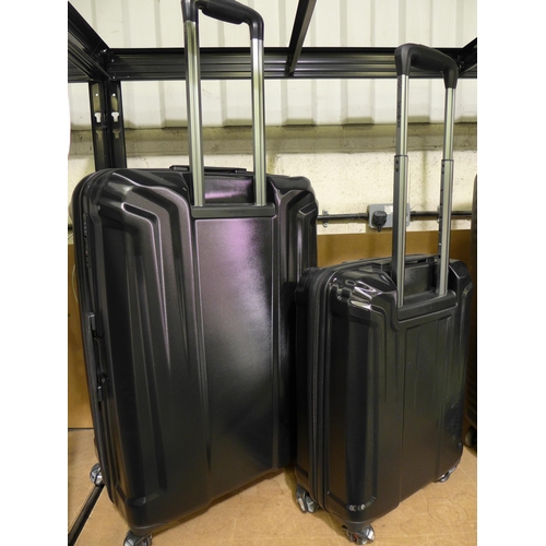 3118 - Samsonite Endure Black 2-Piece Hardside Suitcases, Original RRP £134.99 + vat   (296-205)   * This l... 