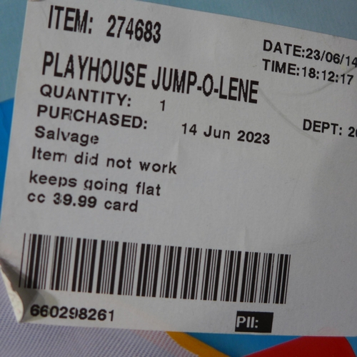 3122 - Playhouse Jump-O-Lene & Easy Set 10ft Pool  (300-14,17) *This lot is subject to VAT