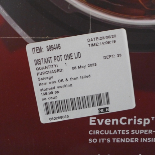 3221 - Instant Pot One Lid 6.2L, original RRP £159.99 + VAT (300-51) *This lot is subject to VAT