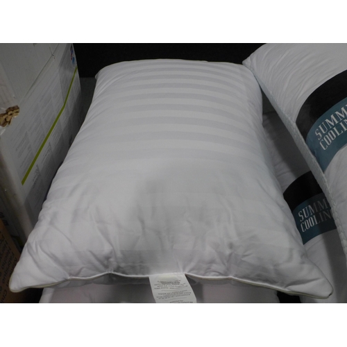 3231 - Two Hotel Grand Down Roll Jumbo Pillows (300-163) *This lot is subject to VAT