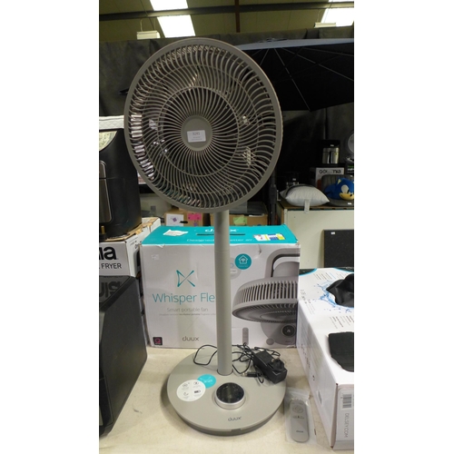 3241 - Duux Smart Pedestal Fan with Remote, original RRP £99.99 + VAT (300-150) *This lot is subject to VAT