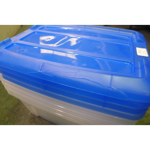 3261 - Five Iris 15L Storage Boxes (Damaged Lids)  (300-136) *This lot is subject to VAT