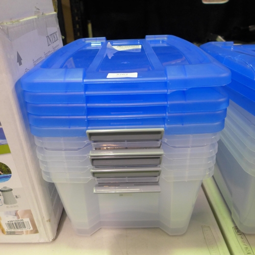 3262 - Five Iris 15L Storage Boxes (Damaged Lids)  (296-95)   * This lot is subject to vat