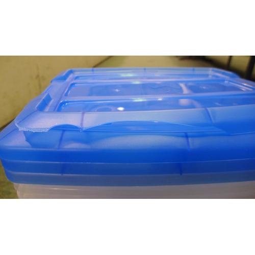 3262 - Five Iris 15L Storage Boxes (Damaged Lids)  (296-95)   * This lot is subject to vat