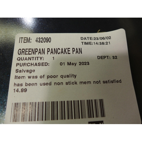 3296 - Greenpan Pancake Pan (28cm) and a Puma Backpack (300-123,129) *This lot is subject to VAT