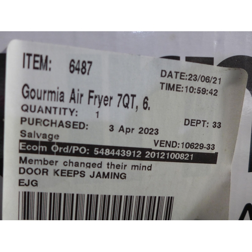 3306 - Gourmia Air Fryer 7Qt  (300-72) *This lot is subject to VAT