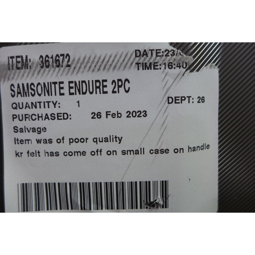 3320 - Samsonite Endure 2-Piece Silver Hardside Suitcases, Original RRP £134.99 + vat           (296-97)   ... 