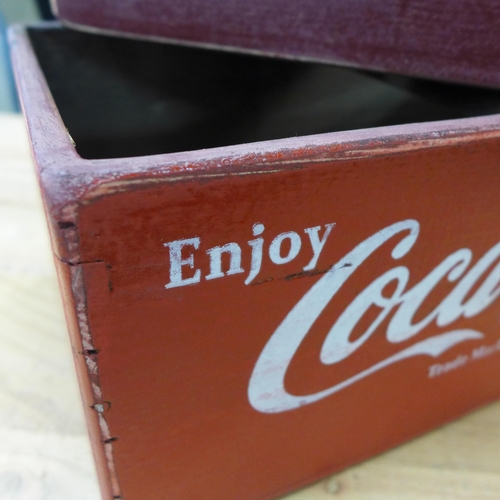 1354 - A pair of Cola wooden storage boxes (FL2505)